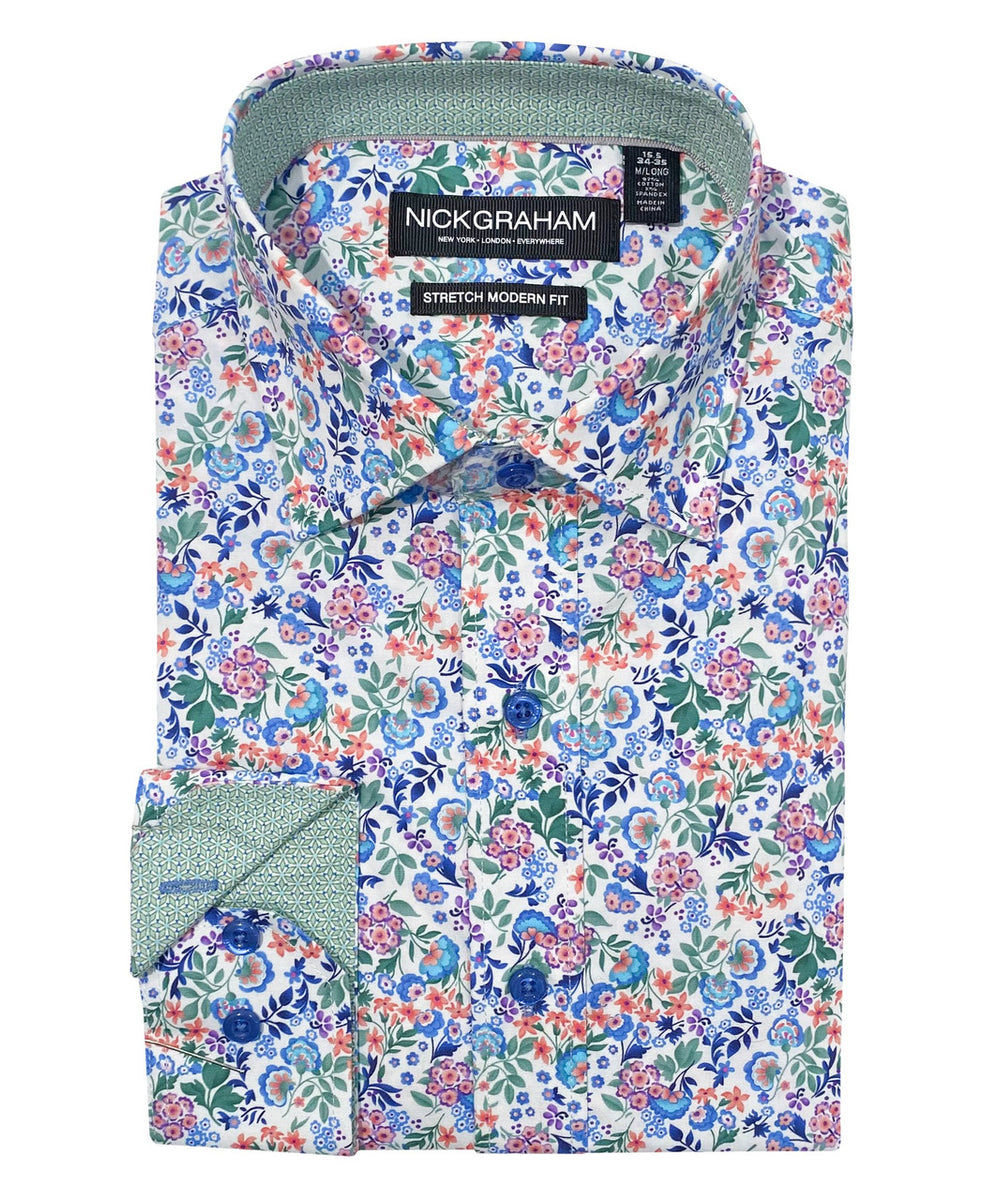 Botanical Floral Dress Shirt - Color: Orange, Neck Size: 15.5, Sleeve Length: 32/33 Botanical Floral Dress Shirt - Color: Orange, Neck Size: 15.5, Sleeve Length: 32/33