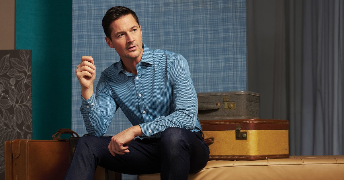 nick graham dress shirt Roxbury Square Neat Dress Shirt
