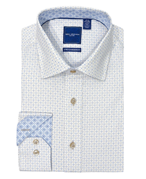 nick graham dress shirt Newbury Text Solid Dress Shirt