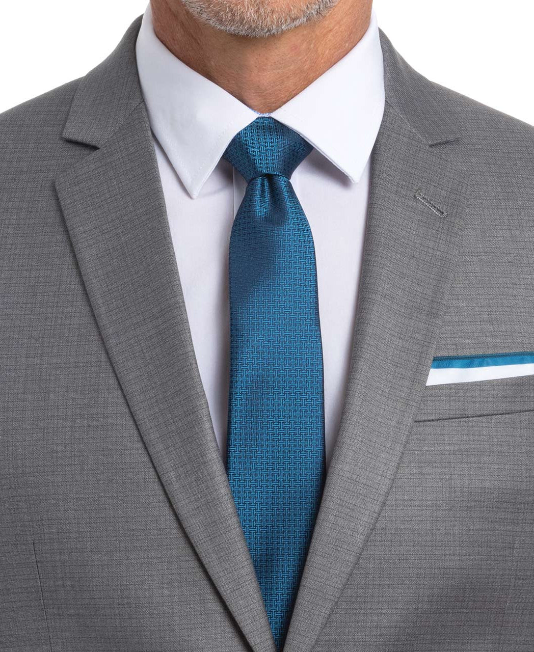 grey dress shirt blue tie Light Gray Suit with Light Blue Tie