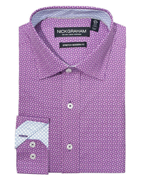 Nick Graham Men's Corner Square Dress Shirt - Black - 14.5-15 34/35 Nick Graham Men's Corner Square Dress Shirt - Black - 14.5-15 34/35